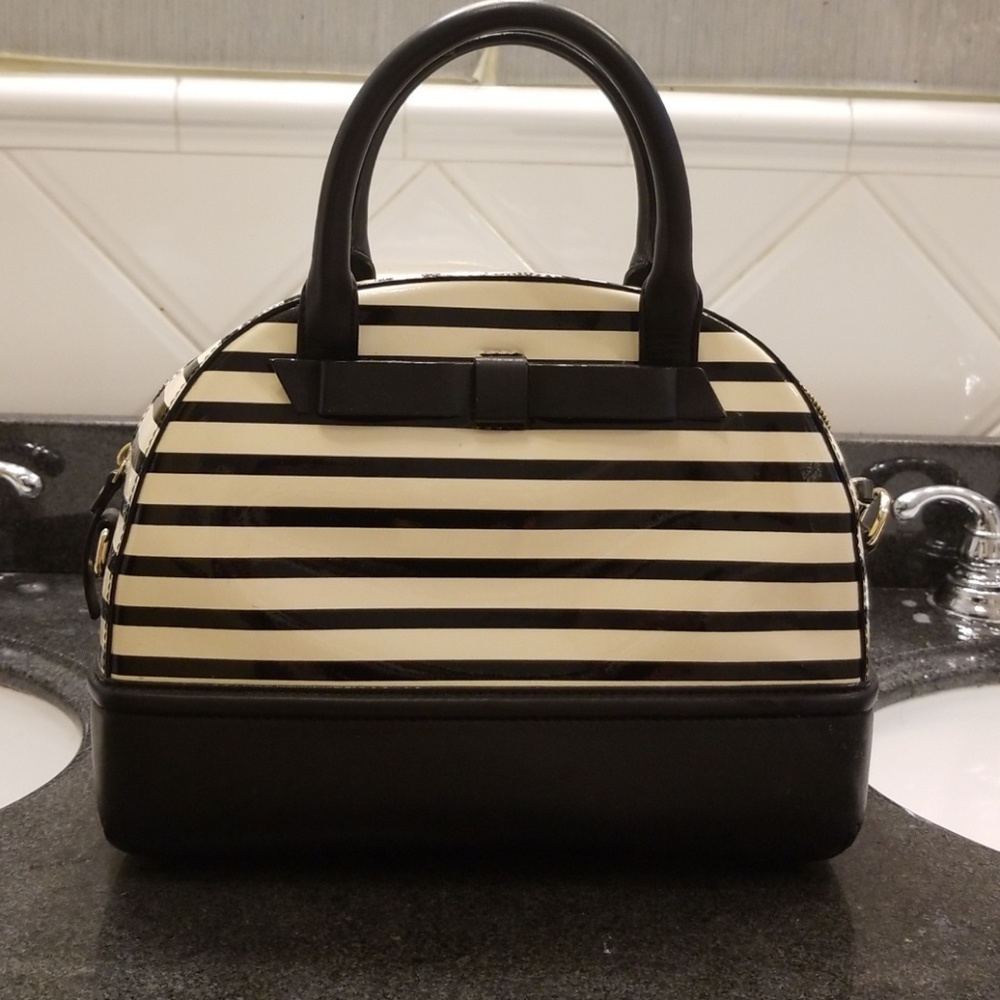 Kate Spade black and cream porter tote